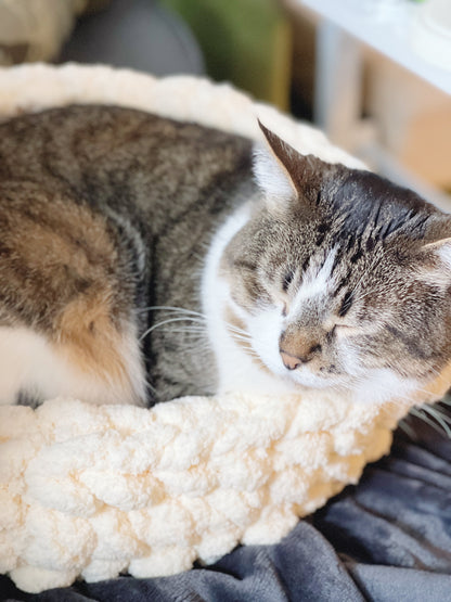 Chunky Crochet Cat Bed