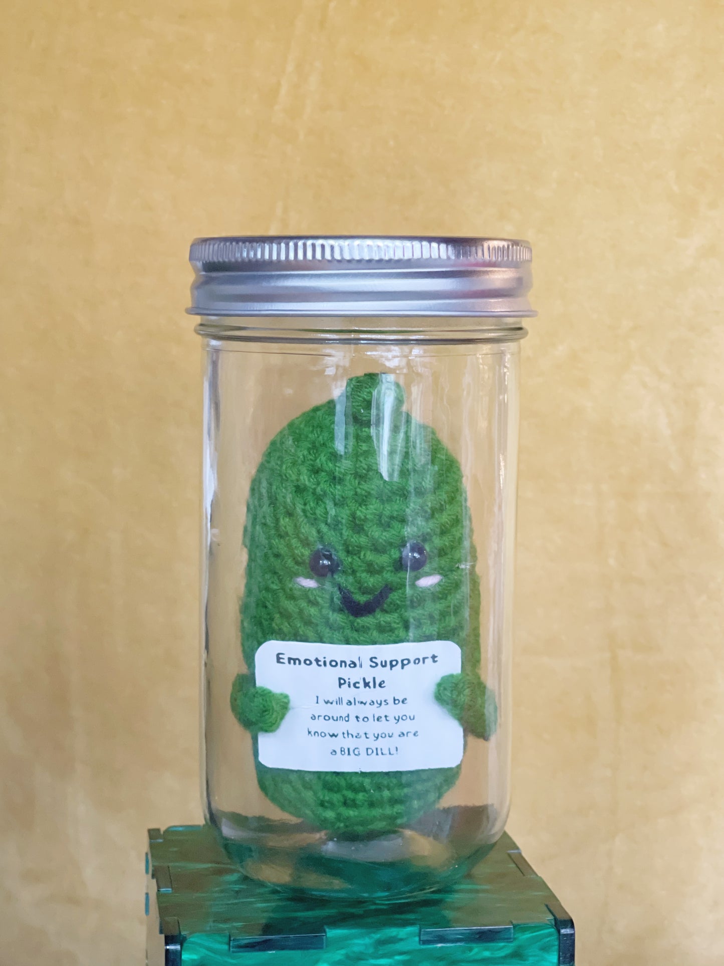 ES Pickle in a Jar Crochet Plushie